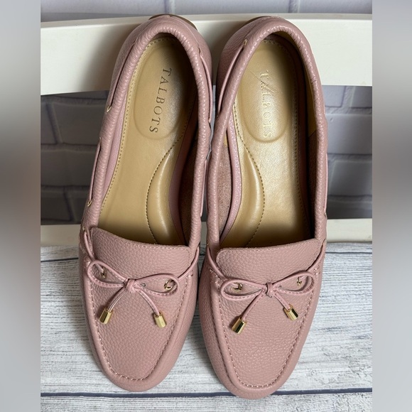 Talbots blush pink Leather Loafers / size 8M - Picture 11 of 11